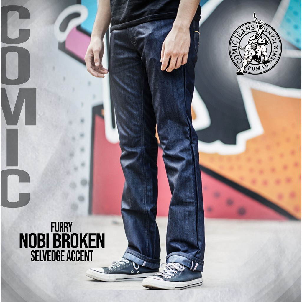 Comic Jeans - Furry Nobi Broken Selvedge Accent  -  Stretch - 14oz