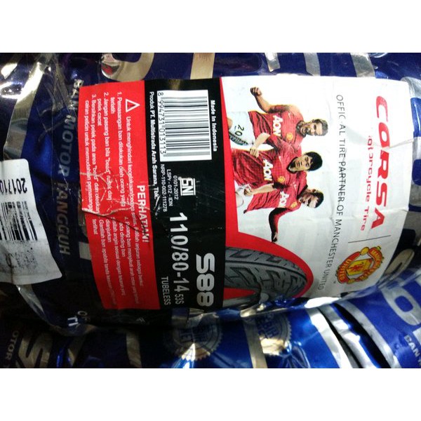 part Ban Corsa Tubeless 110 80-14 mantap
