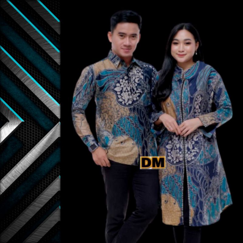 Maura Couple - Sania Ruffle Batik Couple Ori Ndoro Jowi DNT Garansi Termurah Shopee - Baju Batik Seragam