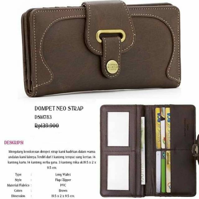 SOPHIE PARIS DOMPET NEW NEO STRAP WOMAN WALLET