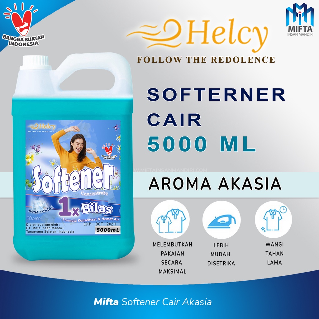 SOFTENER 2 IN 1 PEWANGI DAN PELEMBUT PAKAIAN HELCY / SOFTENER PAKAIAN