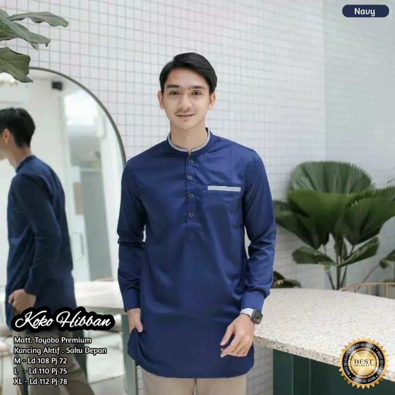 KOKO PRIA PANJANG // BAJU MUSLIM PRIA // KOKO BAHAN TOYOBO ADEM
