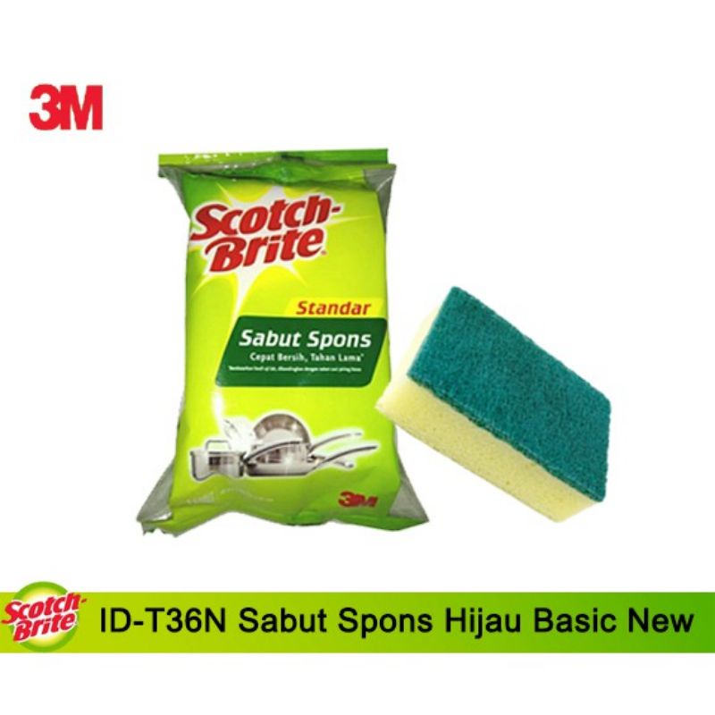 Jual 3m Scotch Brite Standar Sabut Spons | Shopee Indonesia