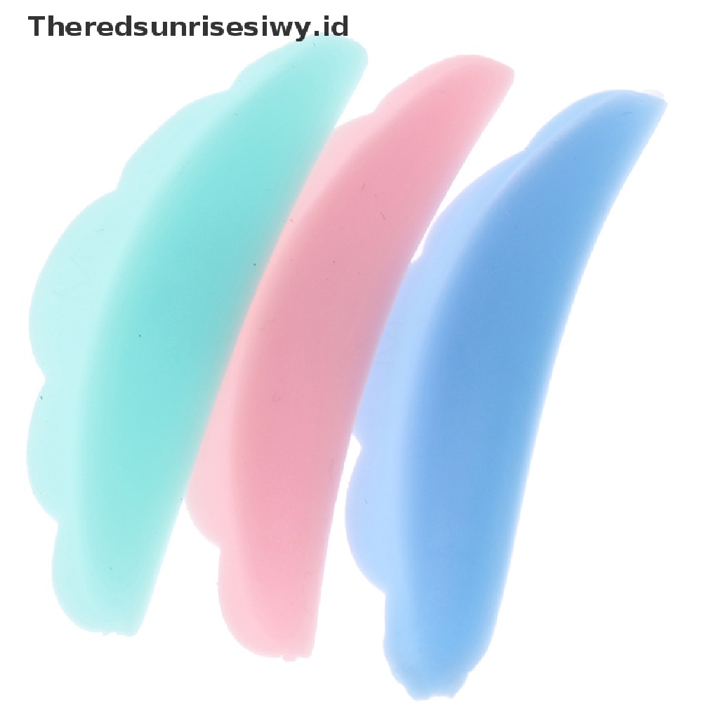 (Theredsunrisesiwy.Id) 10pcs/set Silicone Eyelash Pad Lash Extension Alat Ekstensi Bulu Mata