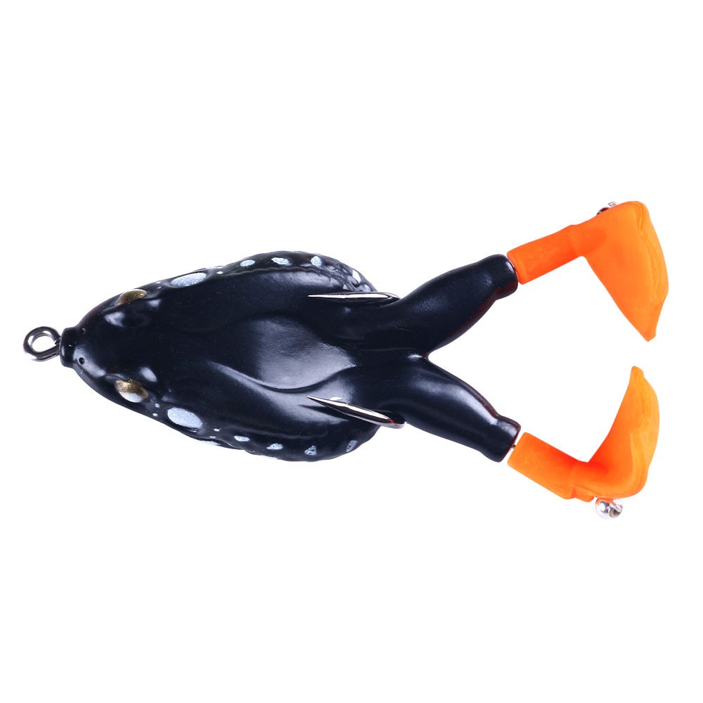 HENGJIA 1PC Umapn Katak Fishing Lure Double Propeller Foot Frog Lure 20 color Soft Bait 9cm12g/8.5cm11.5g Silicone Artificial Crankbait Wobbler Jig Trolling Soft Lure Floating Fishing Bait Gear