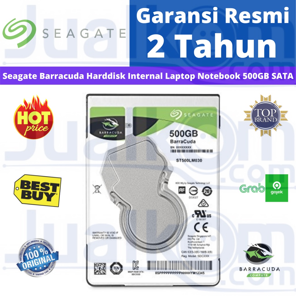 Seagate Barracuda Momentus 500GB Harddisk Internal Notebook 2.5&quot; Resmi