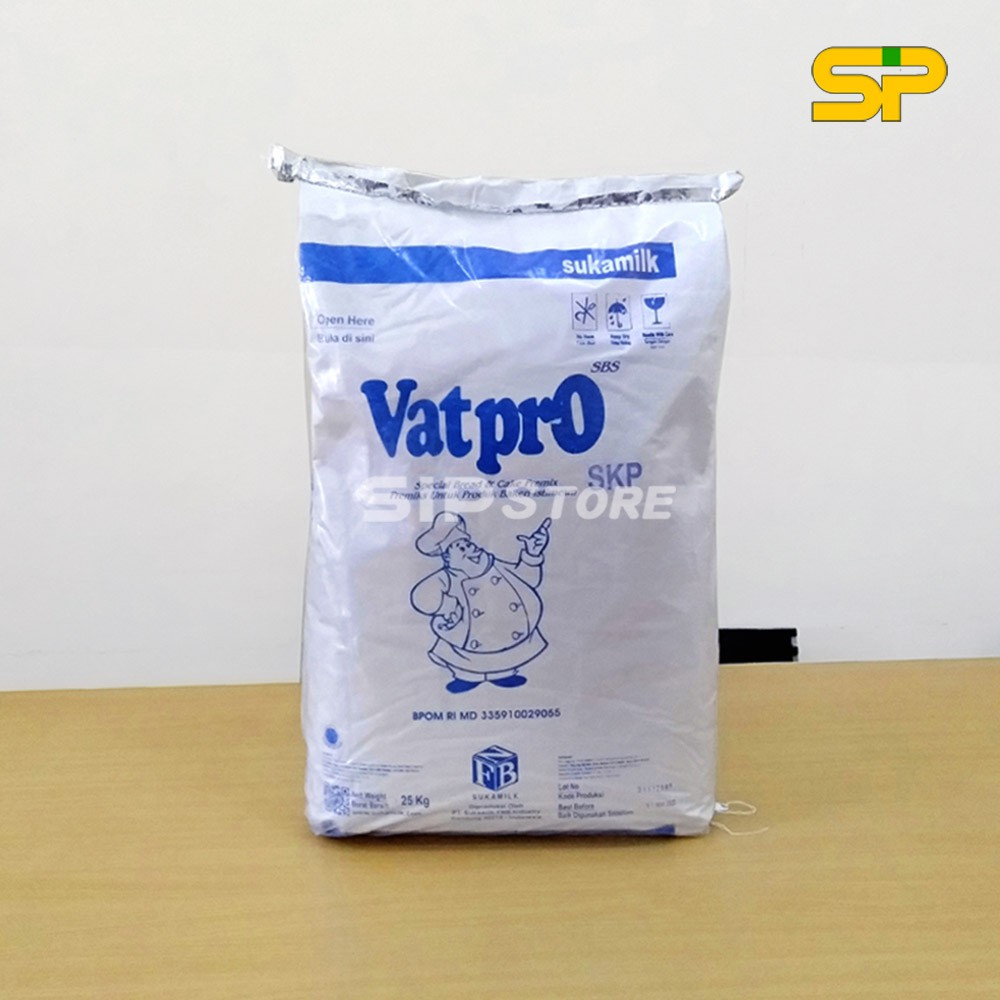 

Premix Susu Vatpro/ Milk Replacer @25 Kg / Premiks Roti dan Kue / Susu Olahan