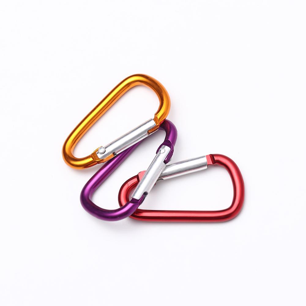 Top5/10pcs Gesper Panjat Baru 7-warna Aluminium Safety Alloy Carabiner