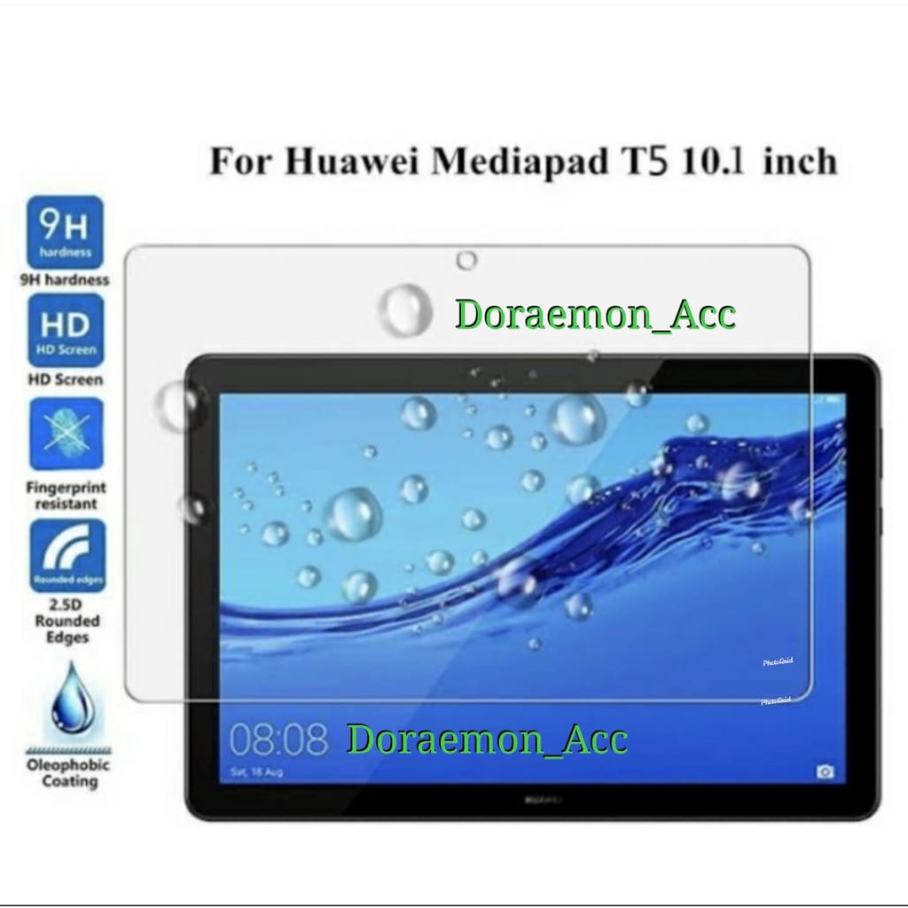 Tempered Glass Clear Tablet Mediapad Huawei T5 10.1inchi - Anti Gores Kaca