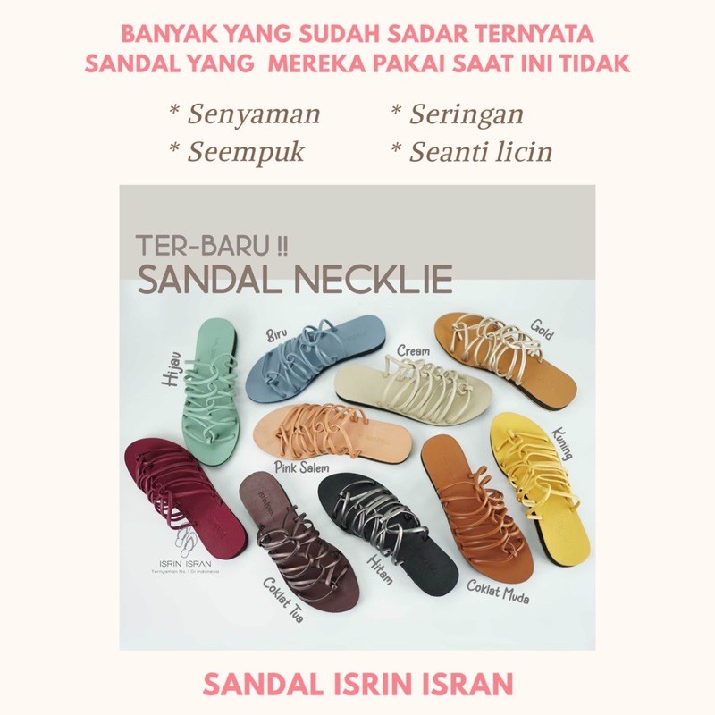 ( NECKLIE ) Sandal Wanita Sandal flip flop Sandal selop Sandal jepit Sandal teplek Sandal tali