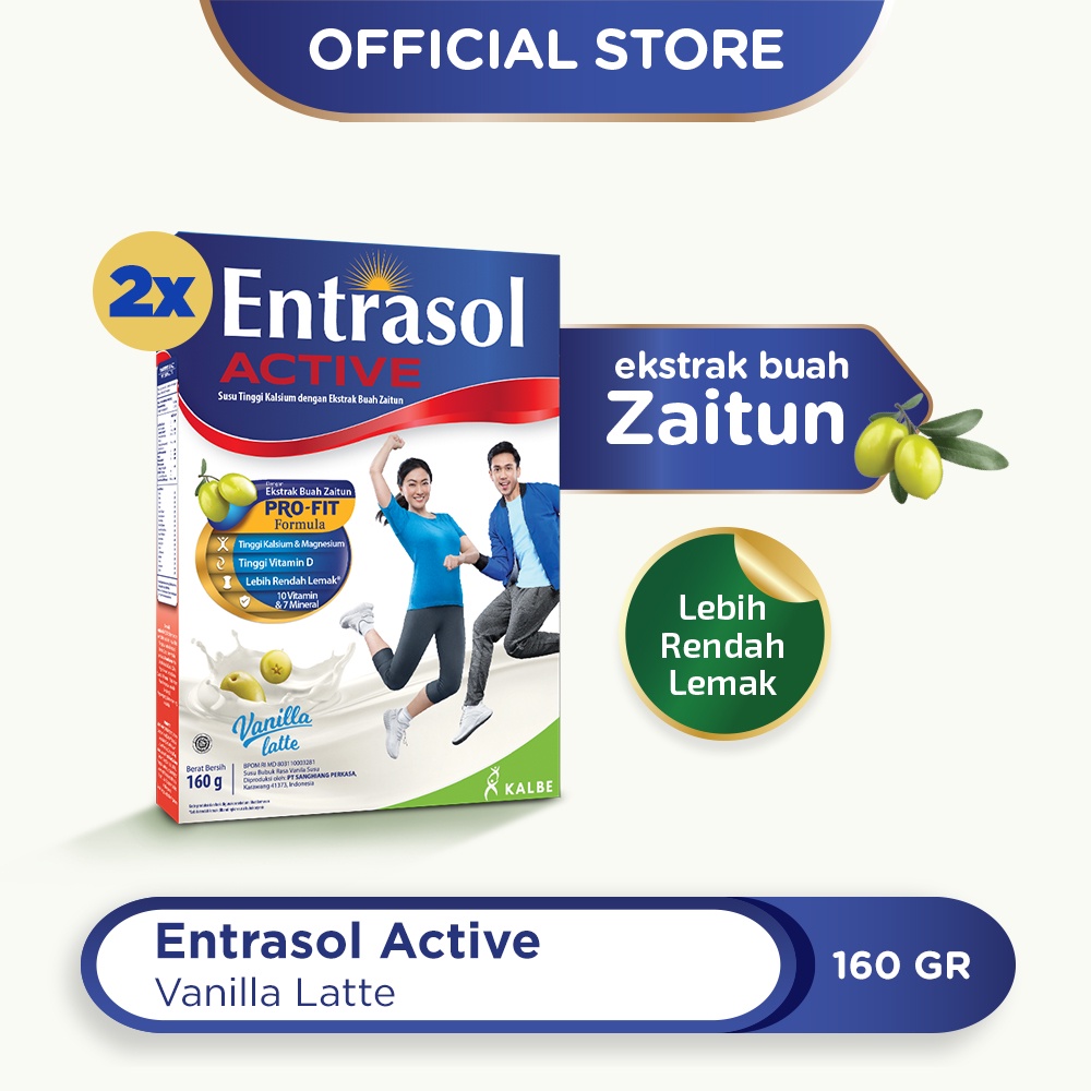 Entrasol Twinpack Active Vanilla Latte 160g