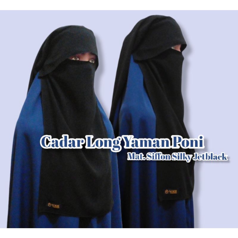 cadar long yaman poni jetblack