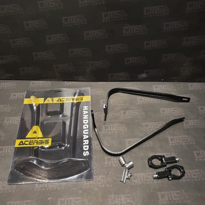 Handguard Hand Guard Acerbis Tulang CNC Besi Hitam