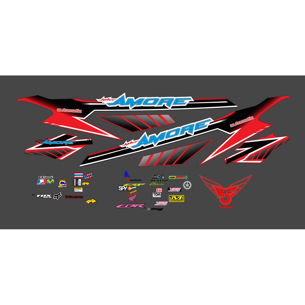 Stiker Striping Mio Sporty AMORE