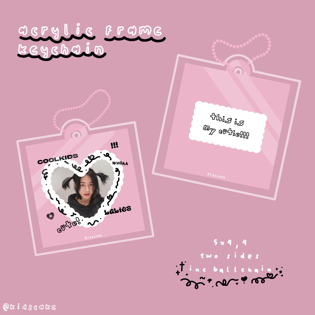 kidzcake | acrylic frame keychain