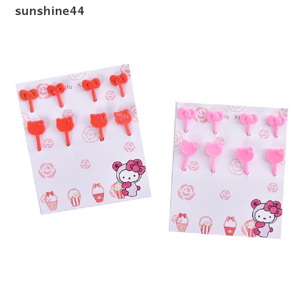 Sunshine Tusuk Gigi Buah / Snack / Dessert Desain Kartun Lucu Untuk Anak