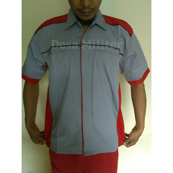 Seragam OB - Baju Office Boy - Seragam Bengkel - Baju Kerja - Seragam Kombinasi