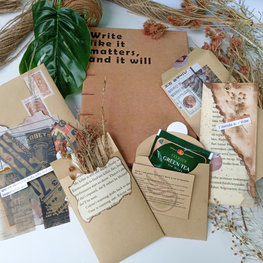

(Brown Edition) Vintage Bullet Journal Kit with A5 Notebook 100gsm
