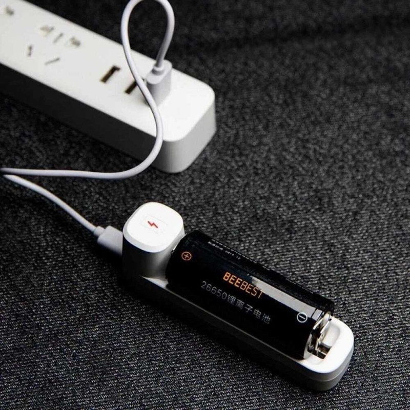 Senter LED Mini Portable Flashlight Camping Recharge 5000mAh Aluminium