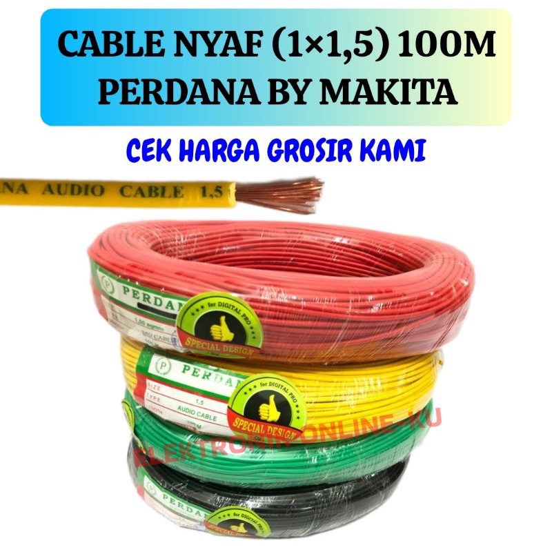 CABLE NYAF 1,5MM PERDANA 100M