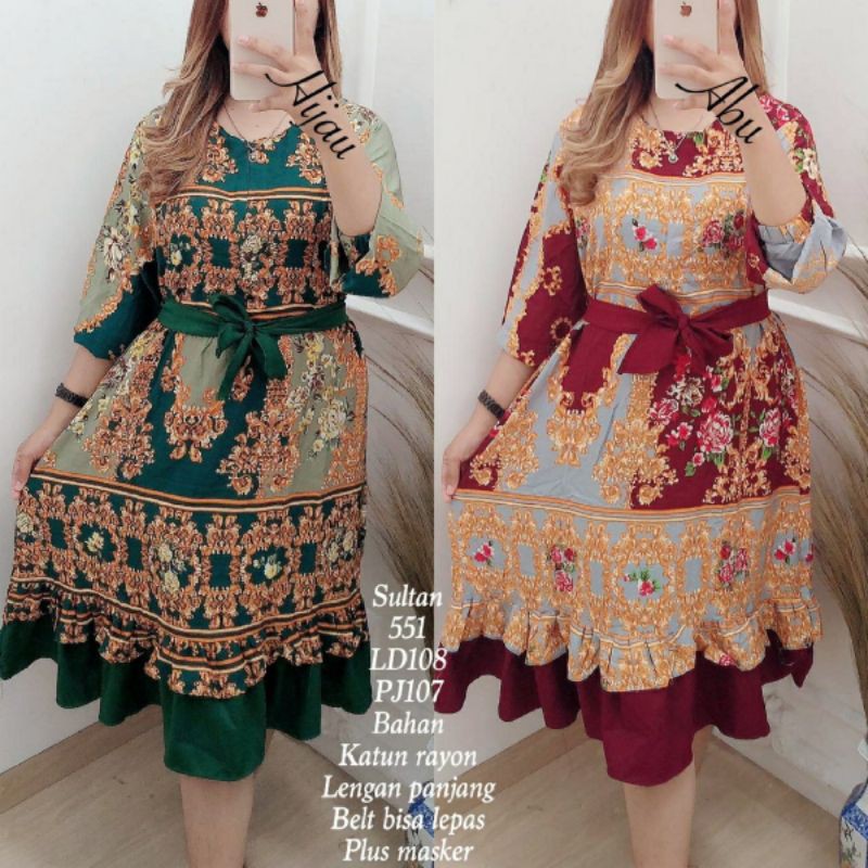 Tunik sultan 551 katun rayon import