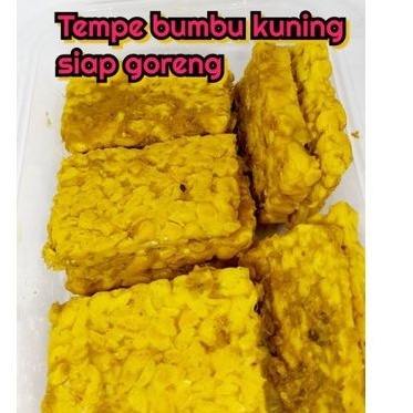 

TEMPE BUMBU KUNING SIAP GORENG 10 POTONG TEMPE UNGKEP