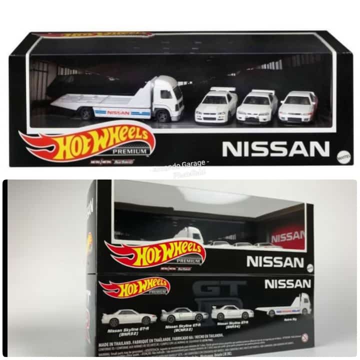 Hot Wheels Nissan Skyline Diorama Premium garage Gt-R GTR BNR34 BCNR33 BNR32 R34 Aero Lift Truck