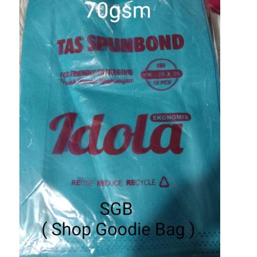 

Diskon HJIDM 1 BIJI / per PCS Tas Spunbond HLs 25x35x8 70gsm / Goodie Bag 99 Laris