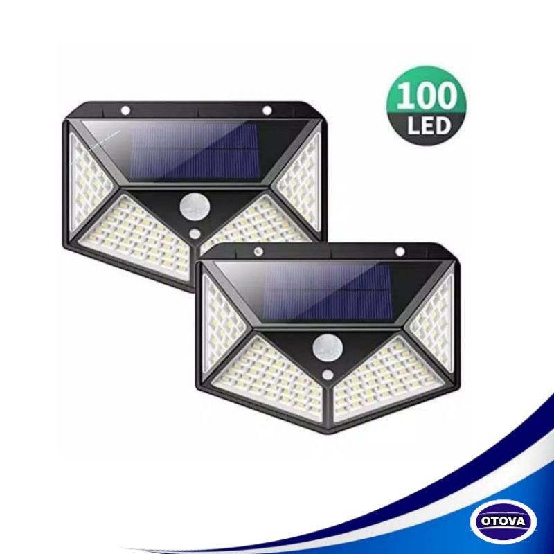 Lampu Taman, Lampu Dinding, Lampu Tenaga surya 100 Led