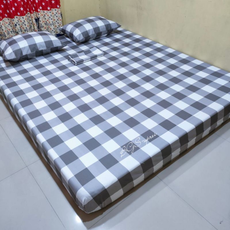 (Beli 2 ongkir ekonomis) Sprei single aesthetic kotak