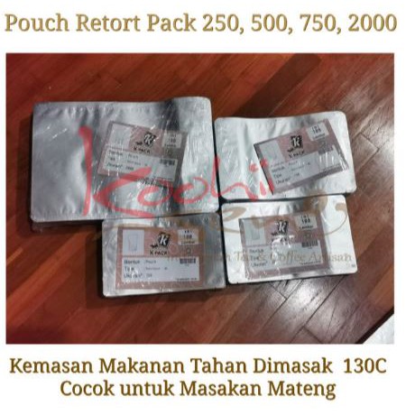 Retort STD POUCH Kemasan Tahan Panas Alufoil Food Grade Packaging