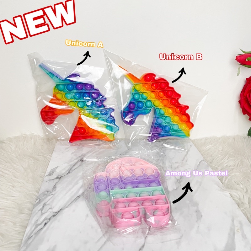 POP IT FIDGET TOYS 14CM RAINBOW SUPER MURAH ORIGINAL MAINAN ANAK IMPORT PREMIUM PENGHILANG STRESS