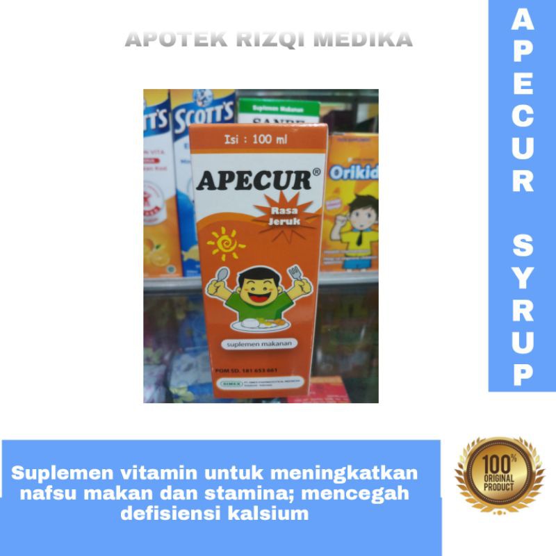

apecur syrup multivitamin nafsu makan