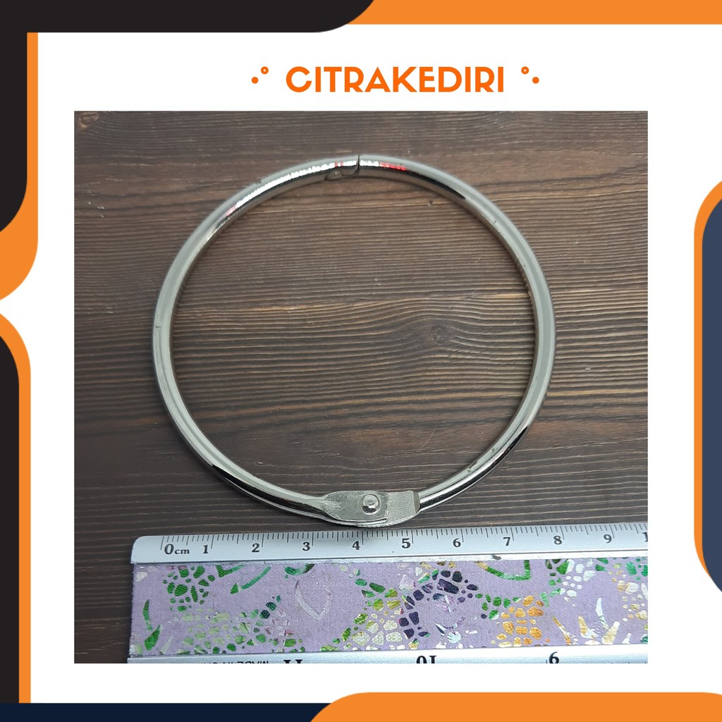 Ring Binder / buka tutup - ring bulat - scrapbook 8 cm