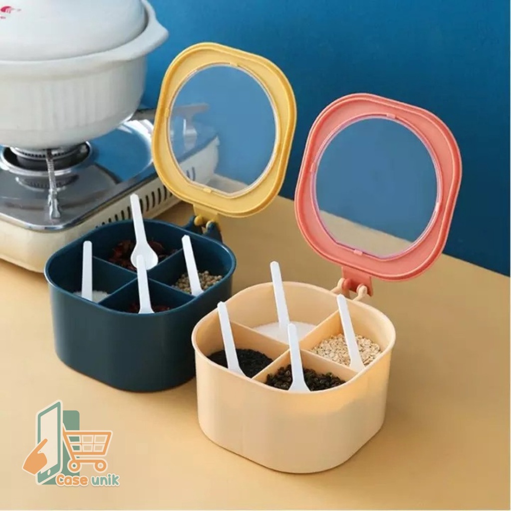 RT96 KOTAK BUMBU 4 IN 1/TEMPAT BUMBU DAPUR BAHAN PLASTIK CS4033