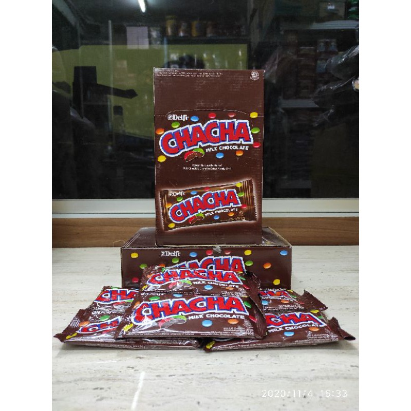 

ChaCha Milk Chocolate 35 gram (1 pack isi 20 pcs) Toiri_store