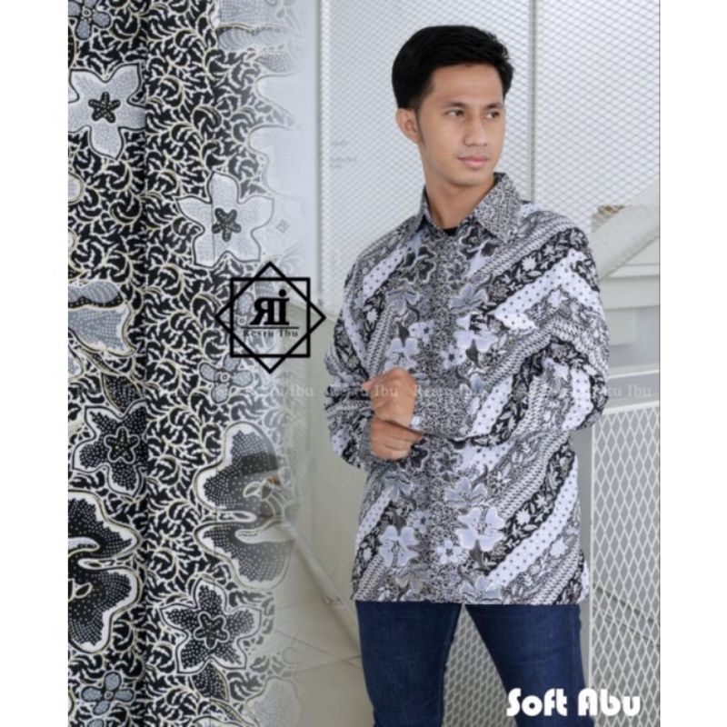 Realpict kemeja batik lengan panjang//batik seragam//kemeja batik pesta//kemeja kondangan//kemeja batik murah