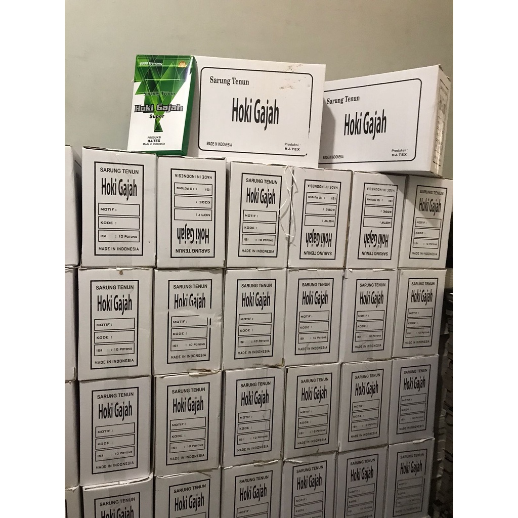 SARUNG DOBBY SABUK DUS / PAKET SARUNG 5 KODI (1 BALL) GAJAH UNGGUL
