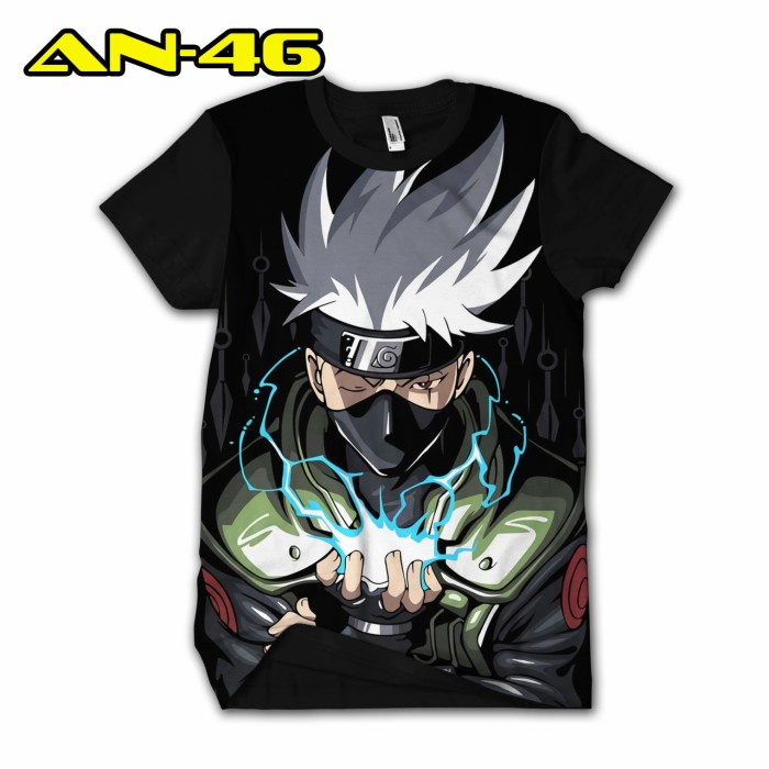 Kaos Anime Naruto KAKASHI HATAKE Tshirt Distro keren