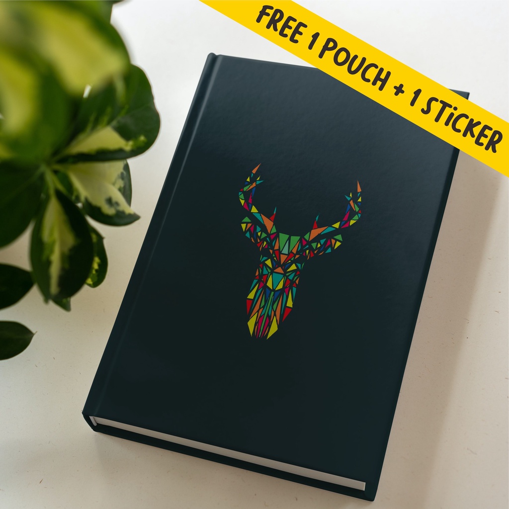 

Buku Catatan Journal Diary Notebook Agenda, Dotted dan Polos Rusa Colors Leon Paperworks