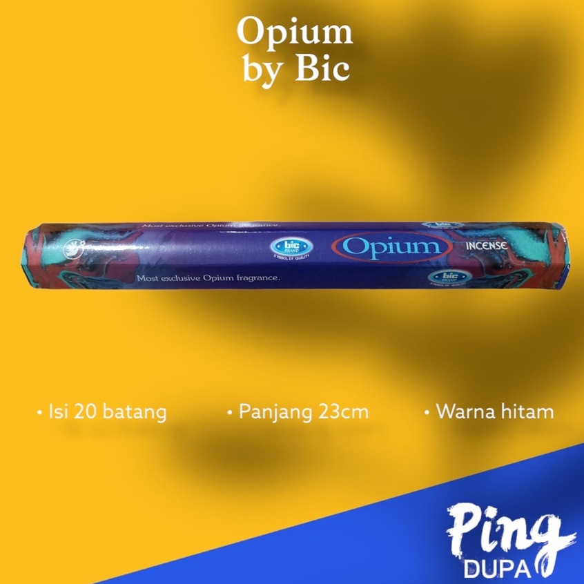 Dupa Hio Opium Hexa Handmade by Bic India Isi 20 Batang