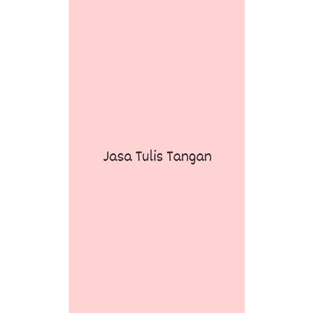 JASA TULIS TANGAN