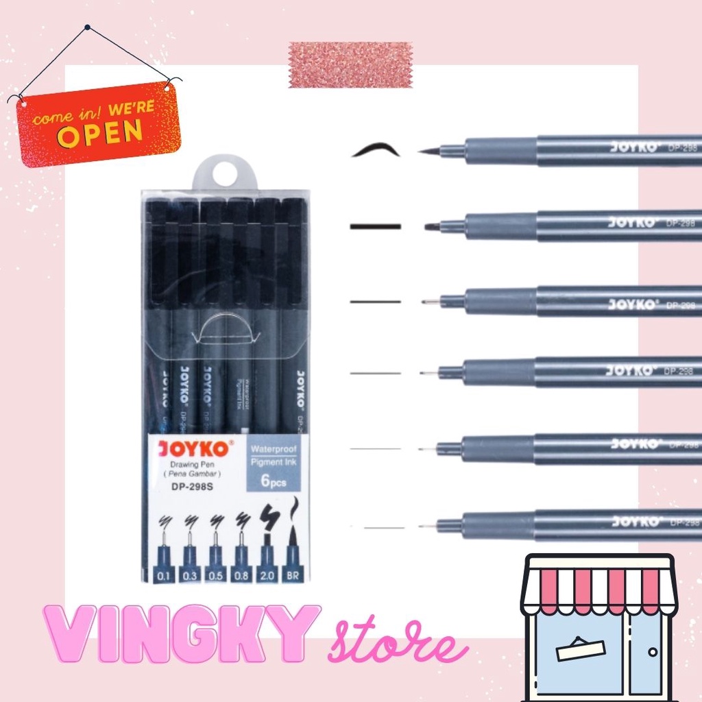 

Drawing Pen / Pena Gambar Joyko DP-298S (6 Pc)