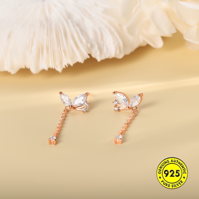 Anting Tusuk Sterling Silver 925 Model Kupu-Kupu Untuk Wanita