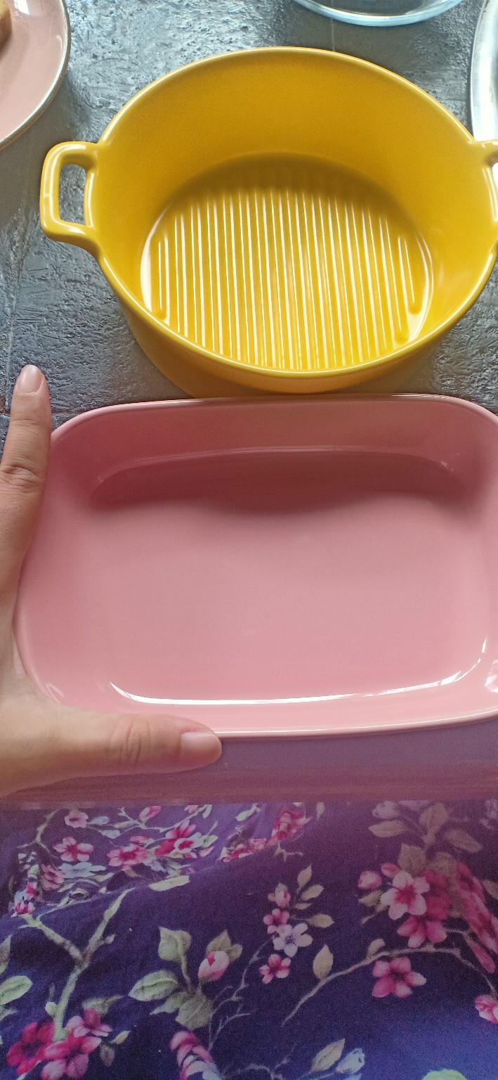 Mangkuk Keramik Binaural Model Baking Pan