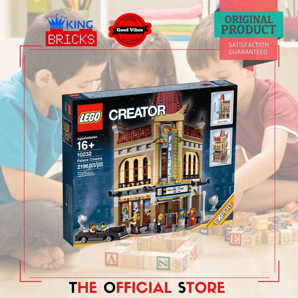 LEGO Original CREATOR EXPERT 10232 Palace Cinema Mainan Anak Modular Exclusive Rare Edukasi Bioskop