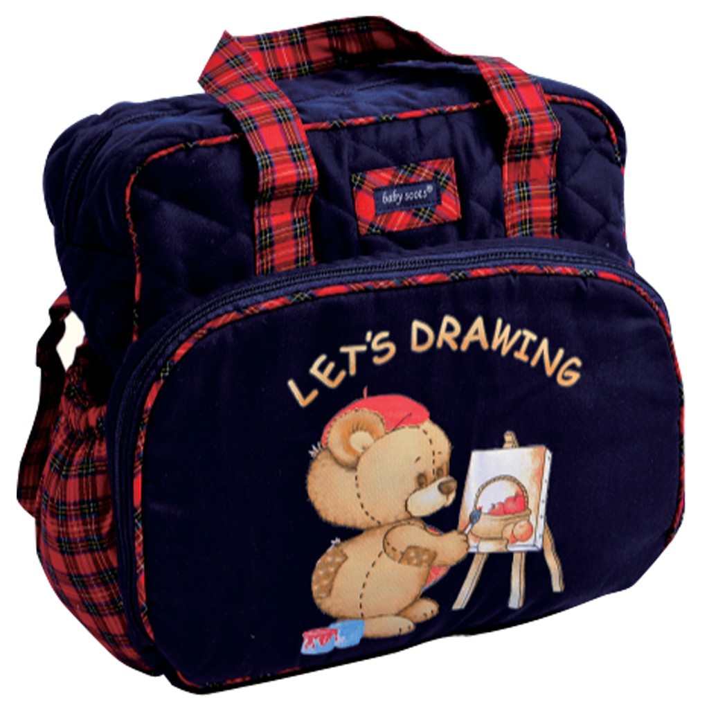 Tas Baby Scots PRINT ISBDB010 Medium | Tas Popok Perlengkapan Bayi Baby 2GO - Bwr