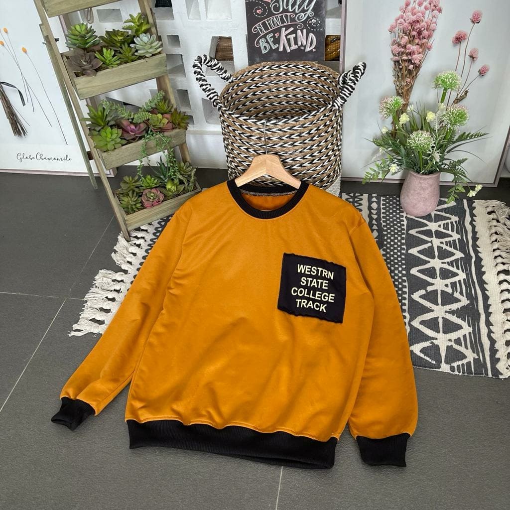 Primadona Sweatshirt Western Stage Collage Sweater Unisex Model Terbaru