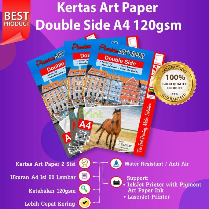 

Promo Awal tahun Kertas Art Paper A4 120gsm isi 50 Lembar Photo Paper 120 Gram 50 Sheet Promo Awal tahun