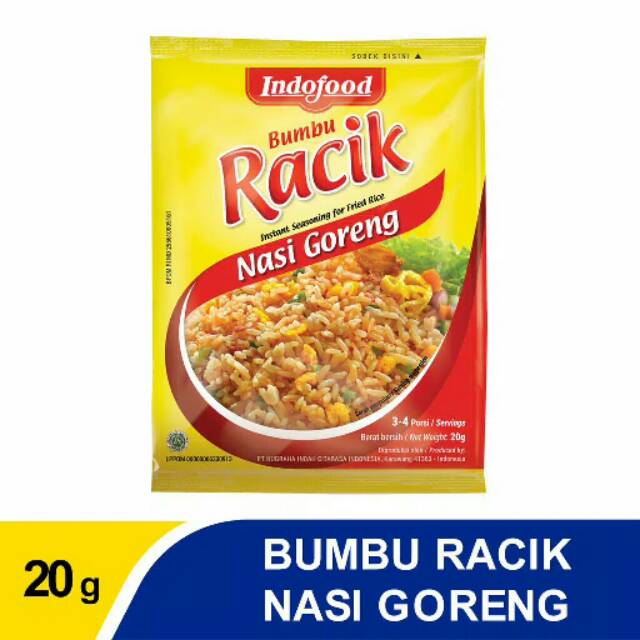 Indofood Bumbu Racik Nasi Goreng 1 Renceng 10 Sachet Shopee Indonesia